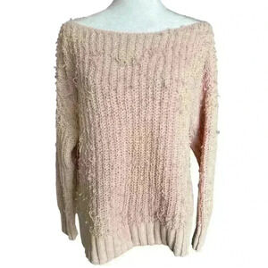 Soma Wknd Blush Boat neck Knit Sweater Size S